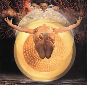 L'ascension du christ par DALI tableau 1958